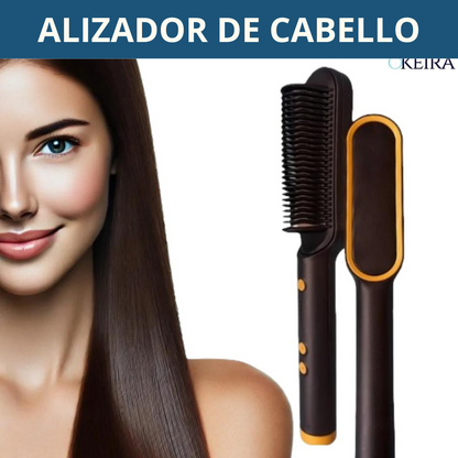 Cepillo alisador de cabello color al aza